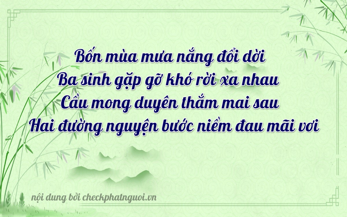 Bài thơ ý nghĩa cho <b>biển số 35B2-45323</b> tại website checkphatnguoi.vn