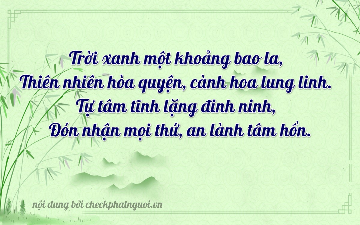 Bài thơ ý nghĩa cho <b>biển số 35B2-90880</b> tại website checkphatnguoi.vn