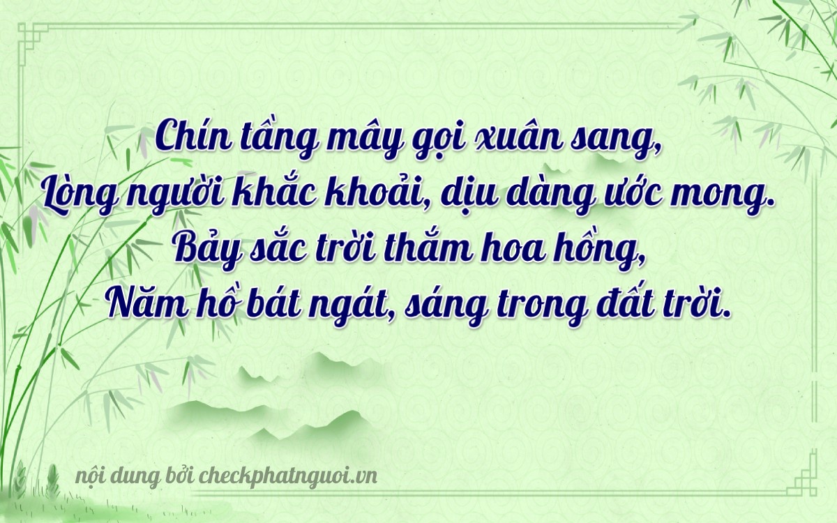 Bài thơ ý nghĩa cho <b>biển số 35B2-99721</b> tại website checkphatnguoi.vn