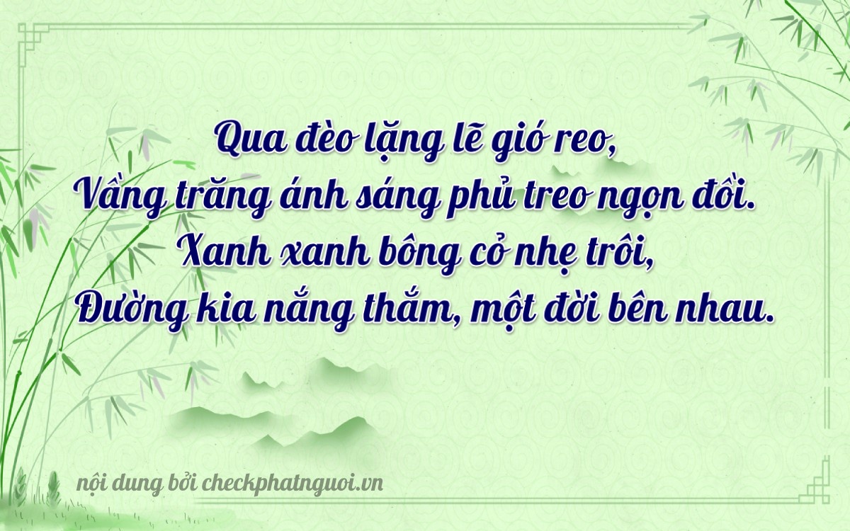 Bài thơ ý nghĩa cho <b>biển số 35B3-02649</b> tại website checkphatnguoi.vn