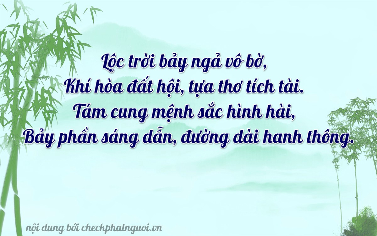 Bài thơ ý nghĩa cho <b>biển số 35B3-06787</b> tại website checkphatnguoi.vn