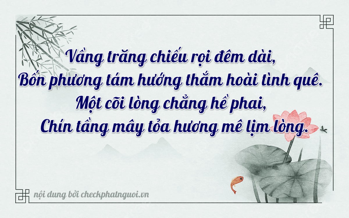 Bài thơ ý nghĩa cho <b>biển số 35C1-04198</b> tại website checkphatnguoi.vn