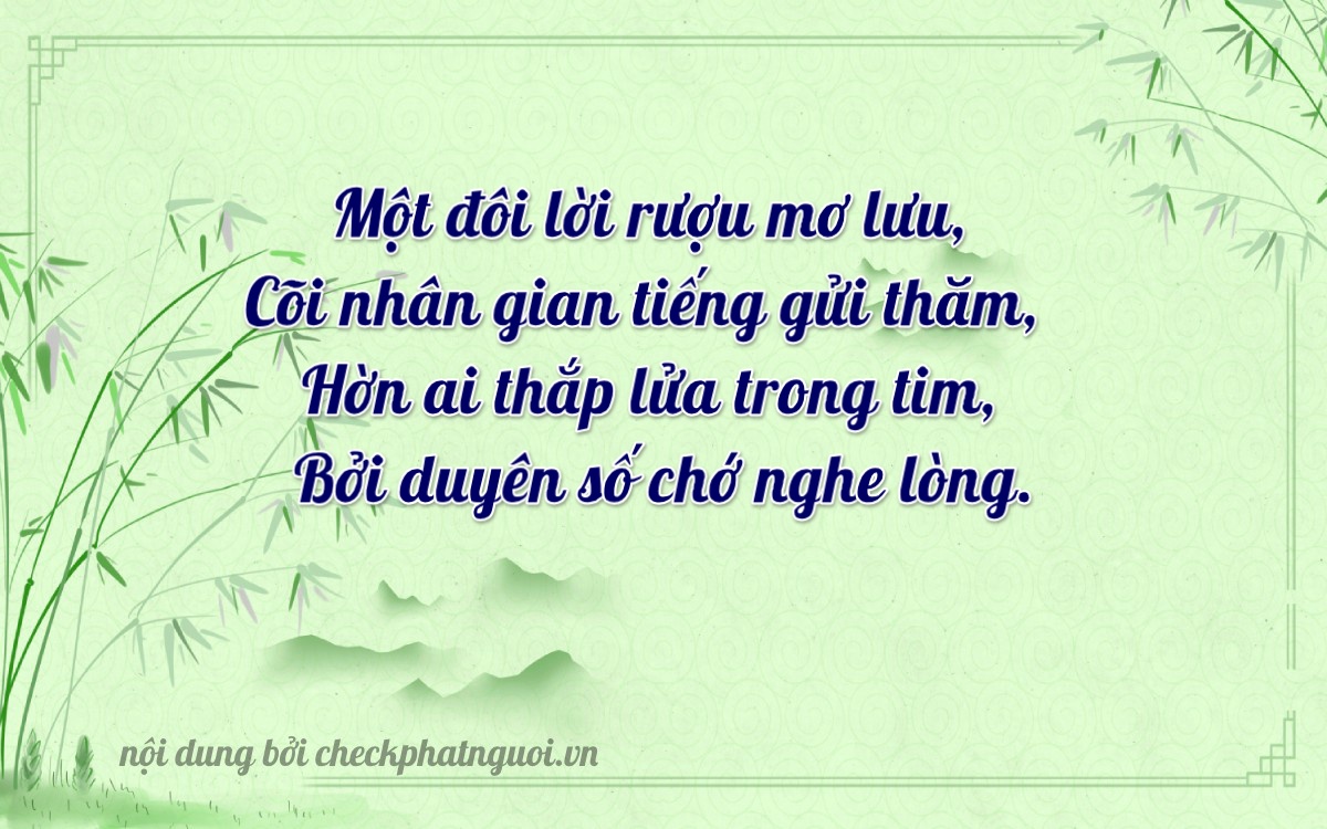 Bài thơ ý nghĩa cho <b>biển số 35C-11126</b> tại website checkphatnguoi.vn