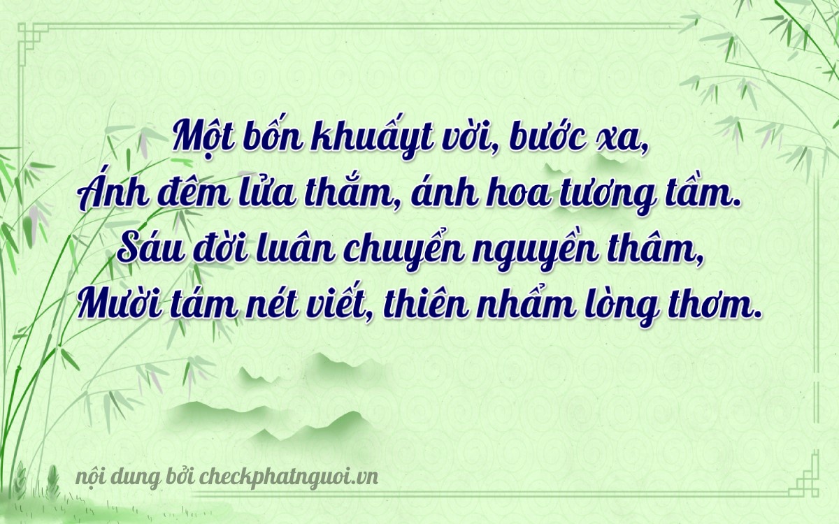 Bài thơ ý nghĩa cho <b>biển số 35C-14618</b> tại website checkphatnguoi.vn