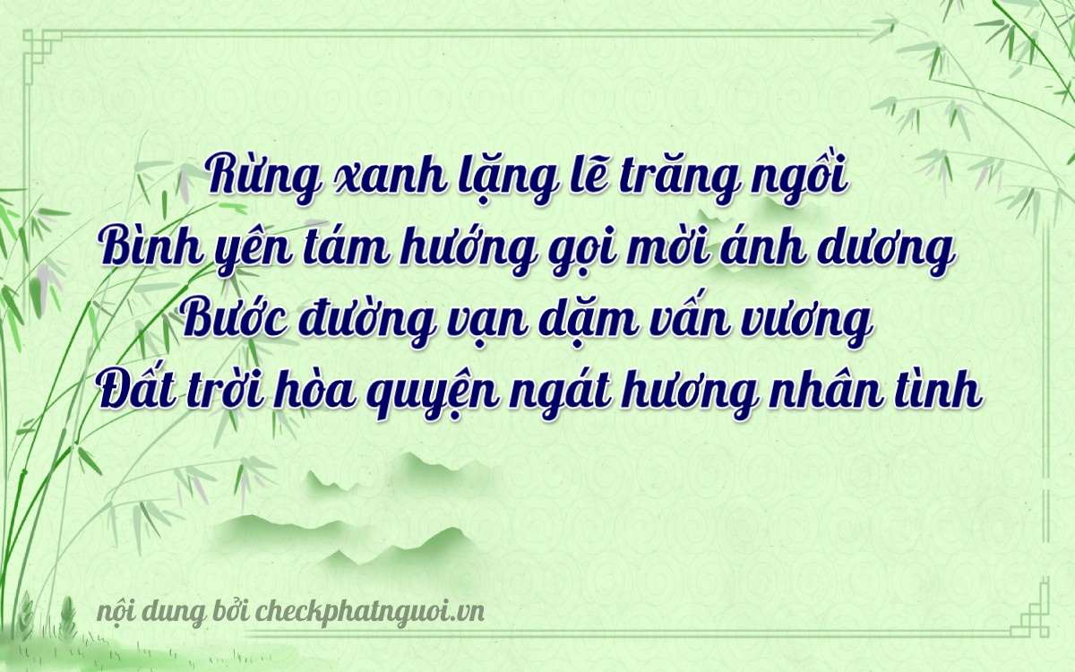 Bài thơ ý nghĩa cho <b>biển số 35C-16287</b> tại website checkphatnguoi.vn