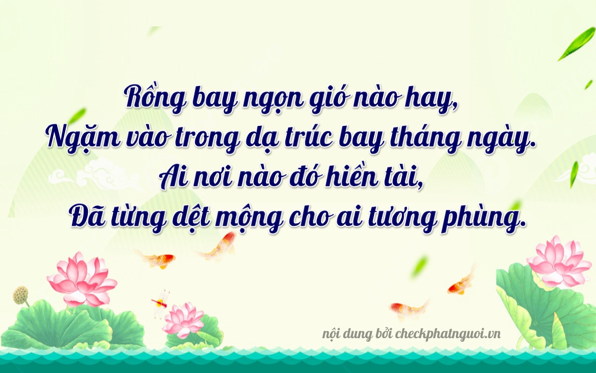 Bài thơ ý nghĩa cho <b>biển số 35C-17963</b> tại website checkphatnguoi.vn