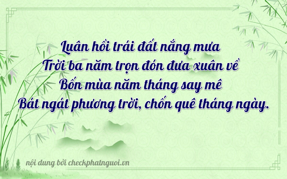Bài thơ ý nghĩa cho <b>biển số 35C-36478</b> tại website checkphatnguoi.vn