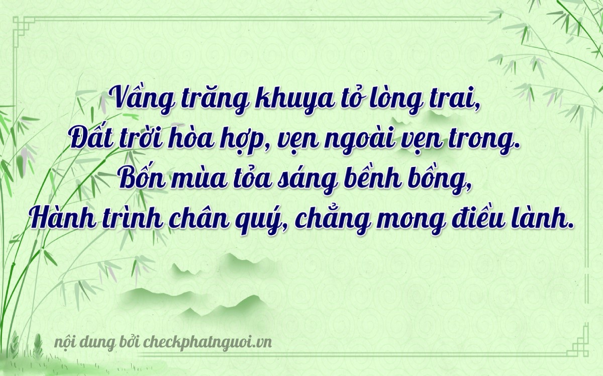 Bài thơ ý nghĩa cho <b>biển số 35D1-03407</b> tại website checkphatnguoi.vn