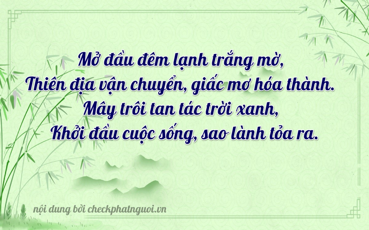 Bài thơ ý nghĩa cho <b>biển số 35E-00176</b> tại website checkphatnguoi.vn