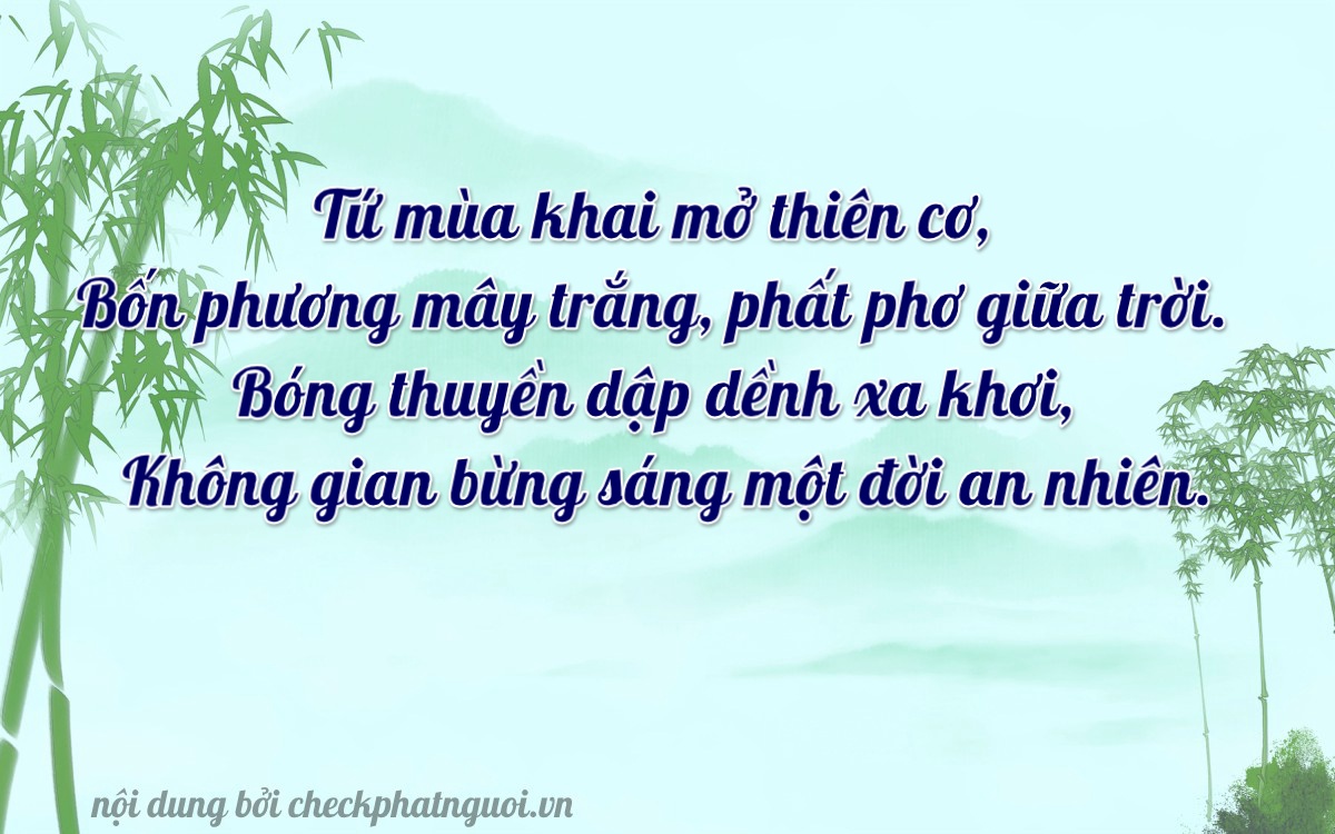 Bài thơ ý nghĩa cho <b>biển số 35E1-00460</b> tại website checkphatnguoi.vn
