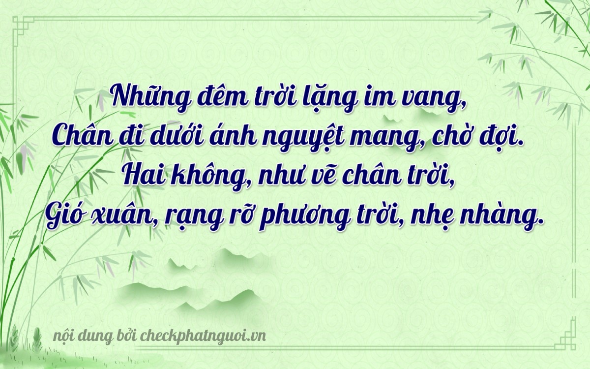 Bài thơ ý nghĩa cho <b>biển số 35F-30920</b> tại website checkphatnguoi.vn