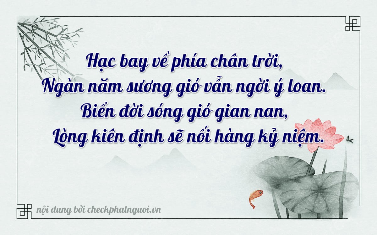Bài thơ ý nghĩa cho <b>biển số 35F-73736</b> tại website checkphatnguoi.vn