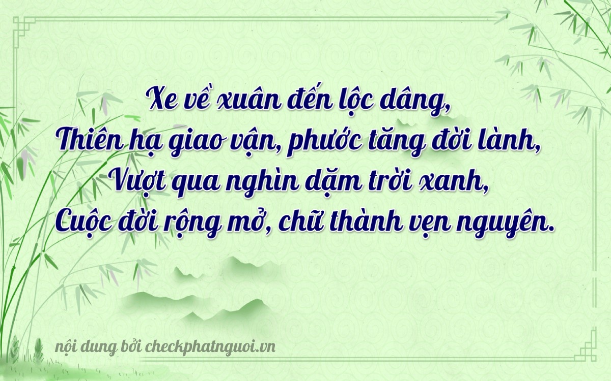 Bài thơ ý nghĩa cho <b>biển số 35H1-00376</b> tại website checkphatnguoi.vn