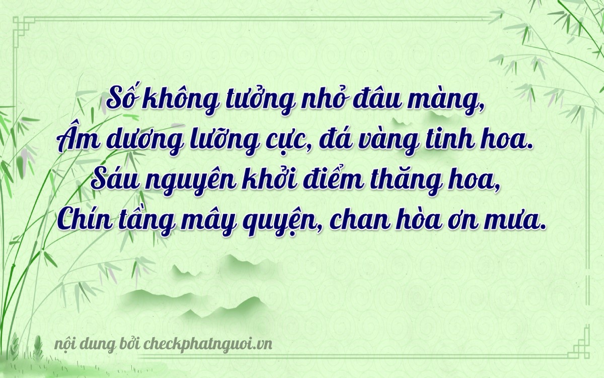 Bài thơ ý nghĩa cho <b>biển số 35H1-00699</b> tại website checkphatnguoi.vn