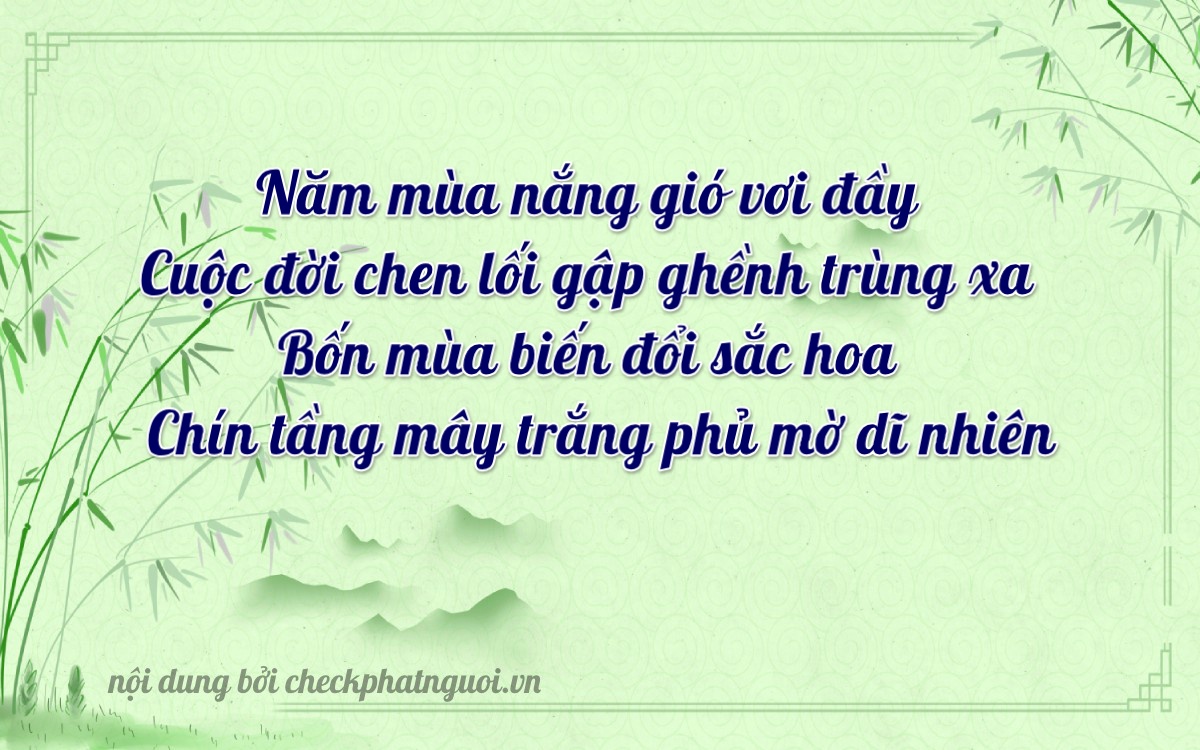 Bài thơ ý nghĩa cho <b>biển số 35H1-03546</b> tại website checkphatnguoi.vn