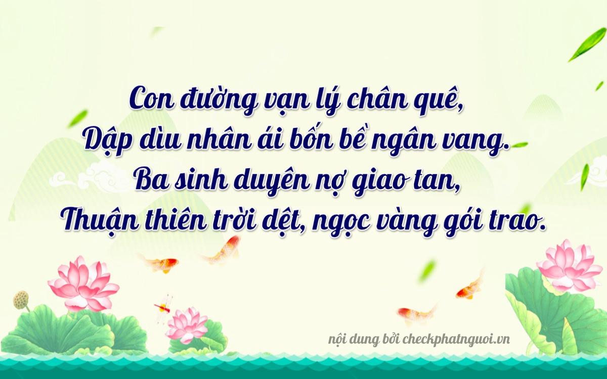 Bài thơ ý nghĩa cho <b>biển số 35H-36678</b> tại website checkphatnguoi.vn