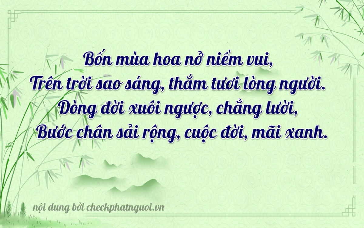 Bài thơ ý nghĩa cho <b>biển số 35K1-25774</b> tại website checkphatnguoi.vn