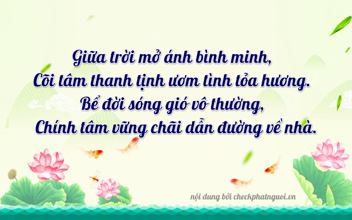 Bài thơ ý nghĩa cho <b>biển số 35LD-00273</b> tại website checkphatnguoi.vn