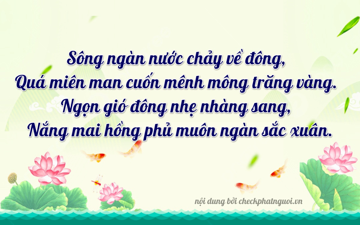 Bài thơ ý nghĩa cho <b>biển số 35N1-02455</b> tại website checkphatnguoi.vn