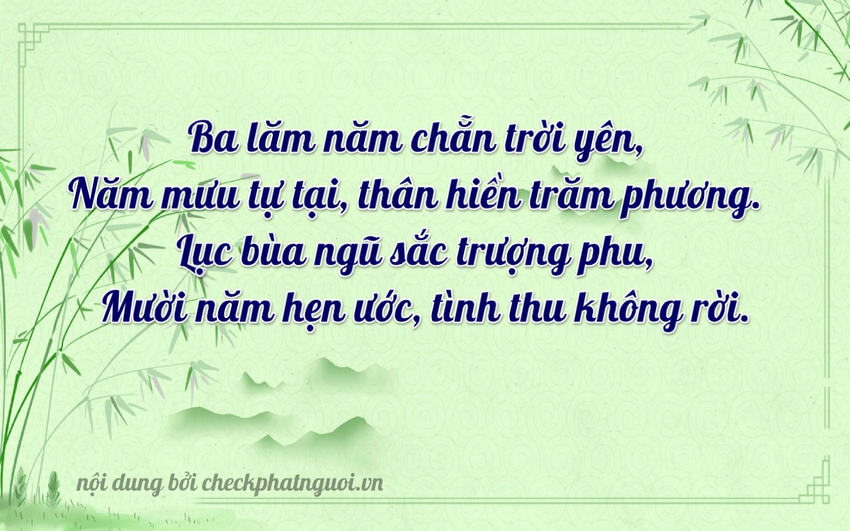 Bài thơ ý nghĩa cho <b>biển số 35N1-35560</b> tại website checkphatnguoi.vn