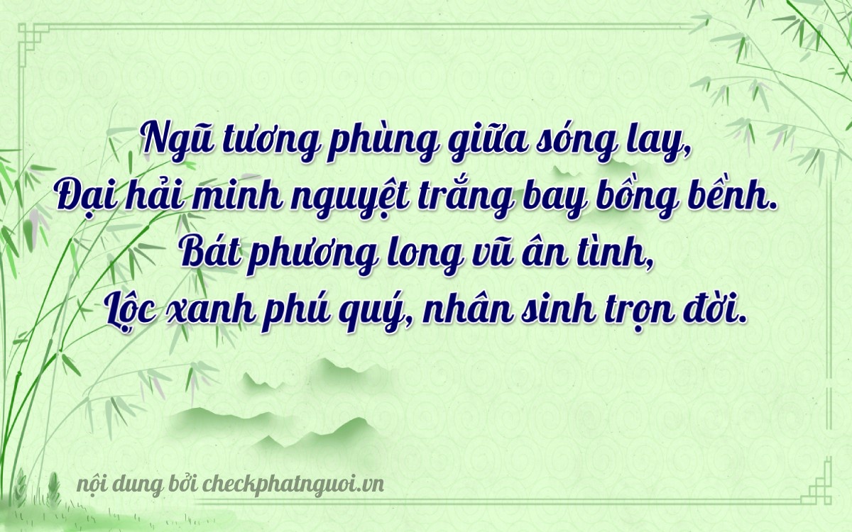 Bài thơ ý nghĩa cho <b>biển số 35N1-50068</b> tại website checkphatnguoi.vn