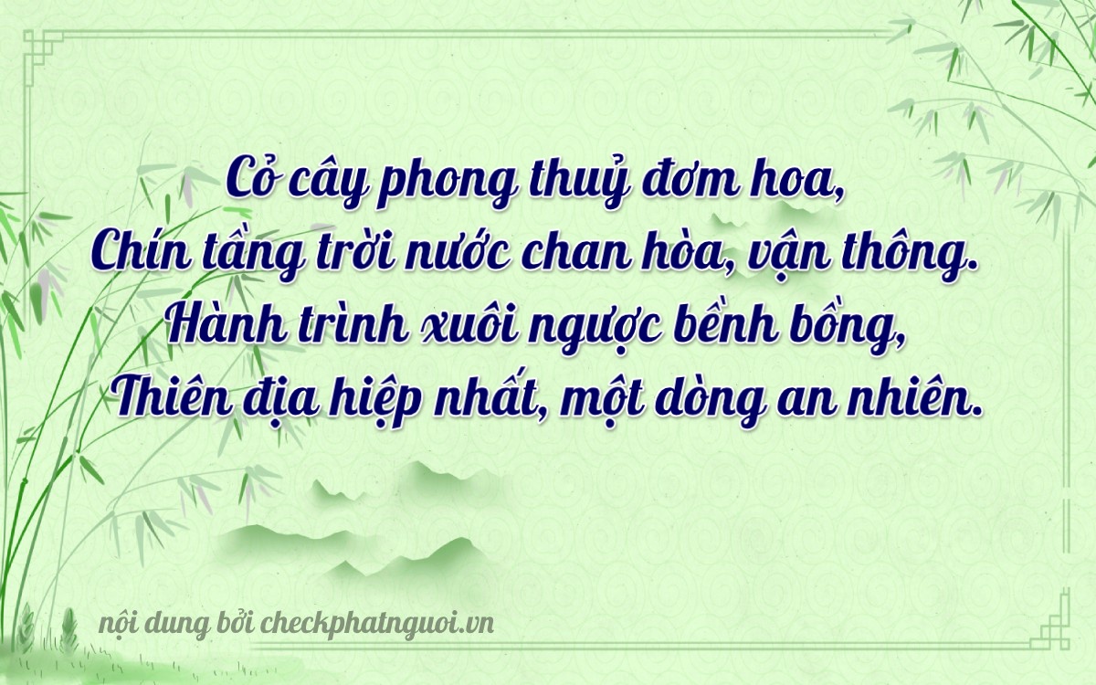 Bài thơ ý nghĩa cho <b>biển số 35N-64968</b> tại website checkphatnguoi.vn