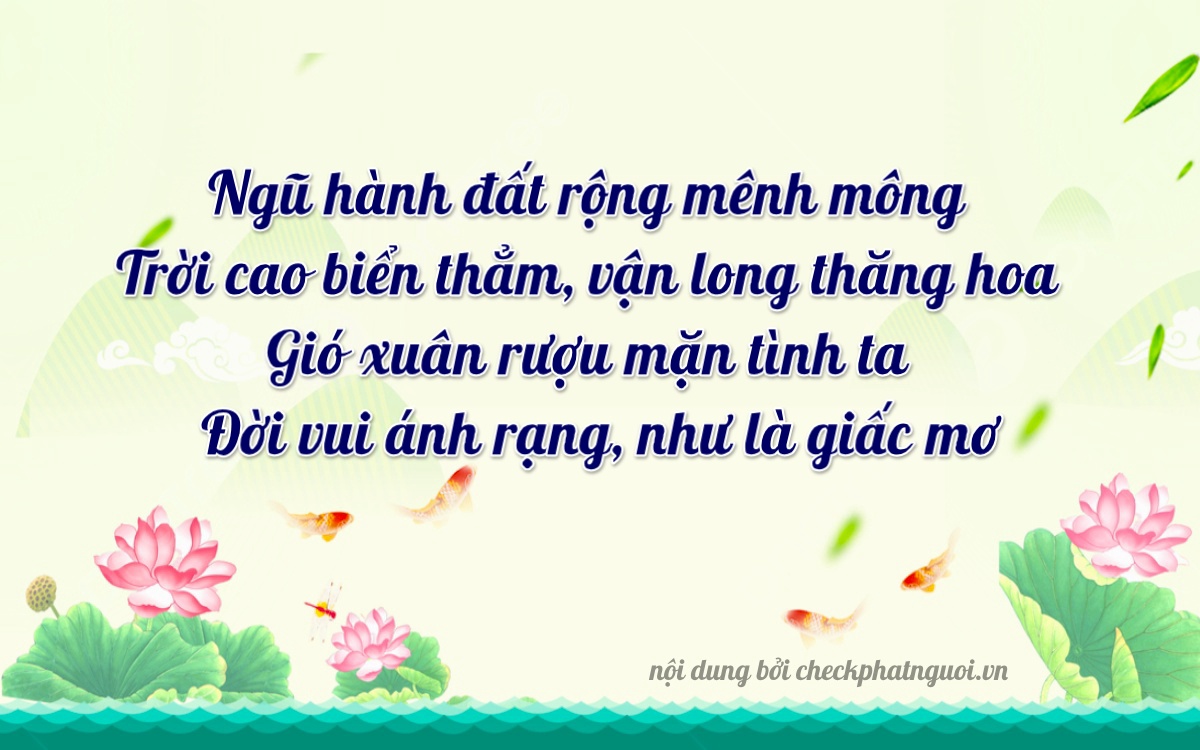 Bài thơ ý nghĩa cho <b>biển số 36681</b> tại website checkphatnguoi.vn