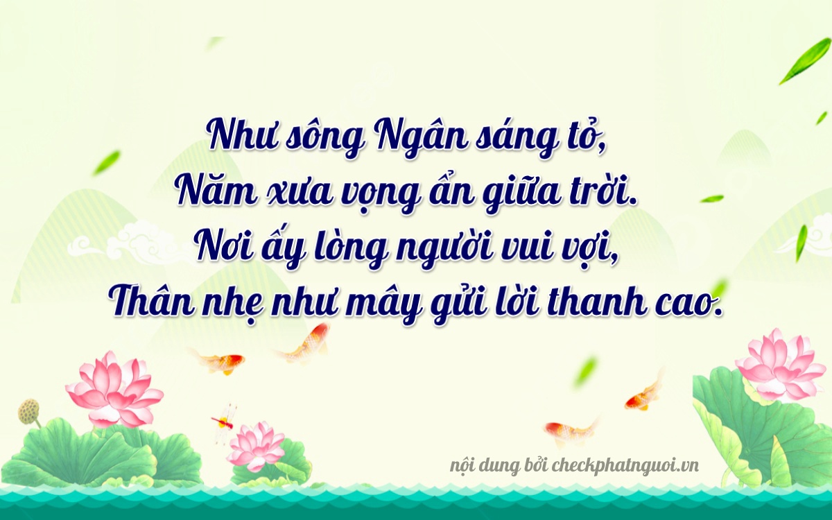 Bài thơ ý nghĩa cho <b>biển số 36A-00795</b> tại website checkphatnguoi.vn