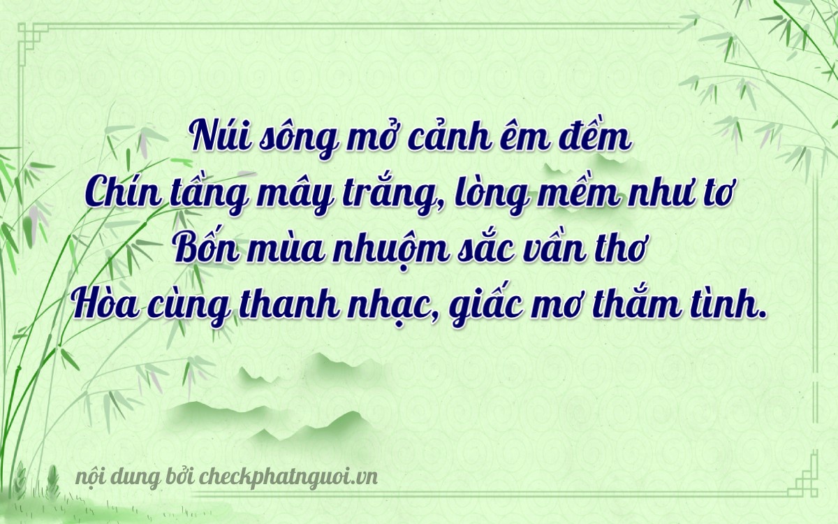 Bài thơ ý nghĩa cho <b>biển số 36A-07940</b> tại website checkphatnguoi.vn