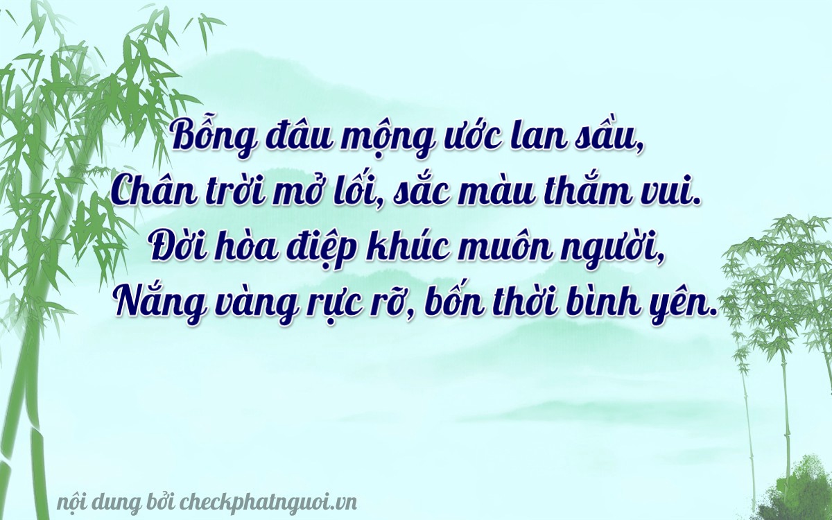 Bài thơ ý nghĩa cho <b>biển số 36A-08990</b> tại website checkphatnguoi.vn