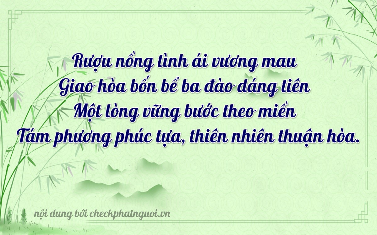 Bài thơ ý nghĩa cho <b>biển số 36A-09418</b> tại website checkphatnguoi.vn