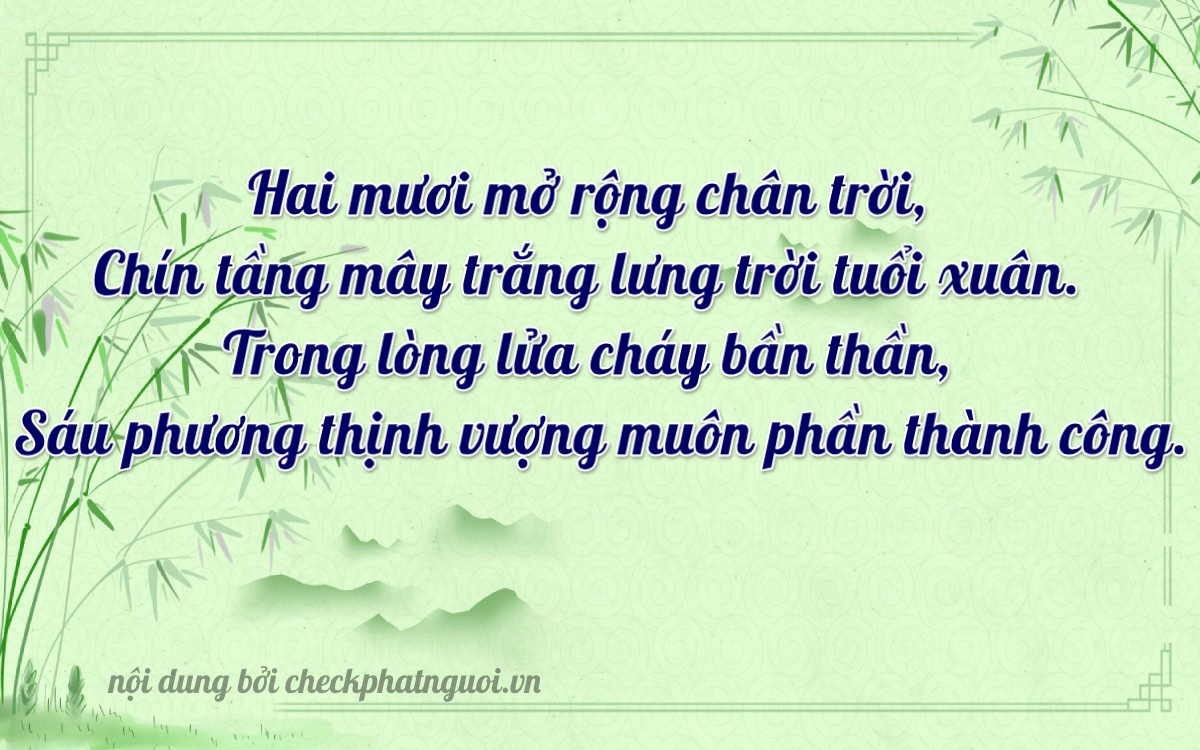 Bài thơ ý nghĩa cho <b>biển số 36A-21096</b> tại website checkphatnguoi.vn