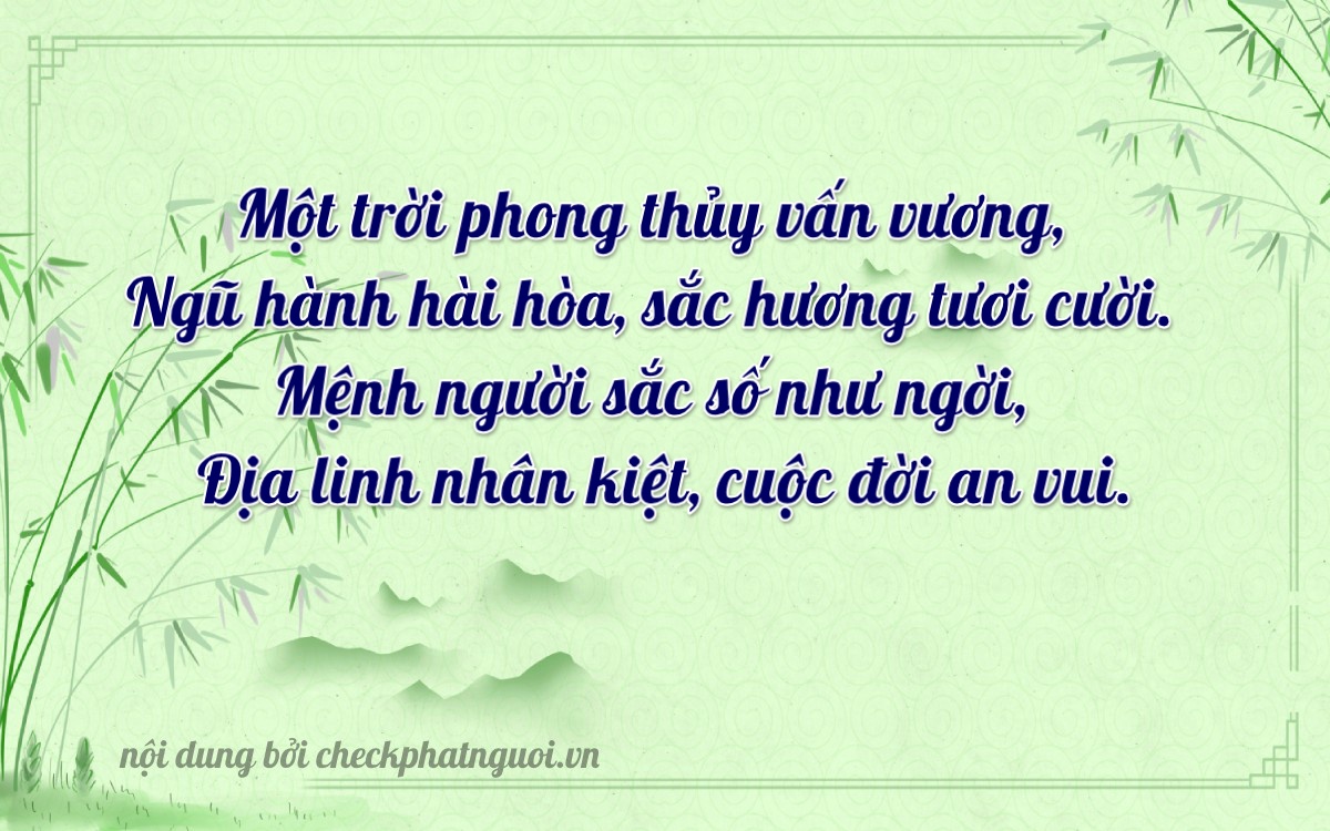 Bài thơ ý nghĩa cho <b>biển số 36A-21185</b> tại website checkphatnguoi.vn