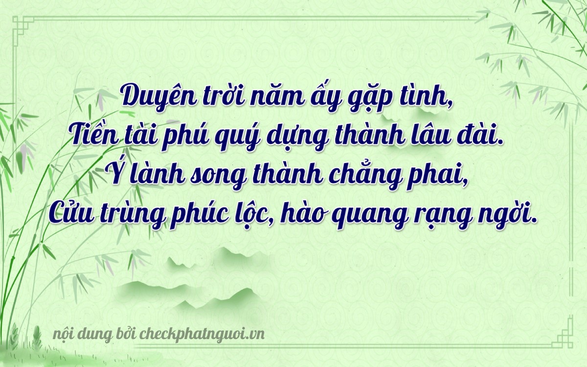 Bài thơ ý nghĩa cho <b>biển số 36A-24219</b> tại website checkphatnguoi.vn