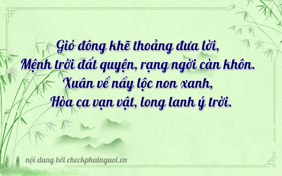 Bài thơ ý nghĩa cho <b>biển số 36A-26389</b> tại website checkphatnguoi.vn