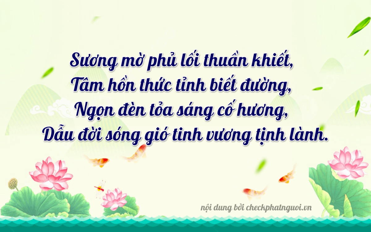 Bài thơ ý nghĩa cho <b>biển số 36A-30030</b> tại website checkphatnguoi.vn