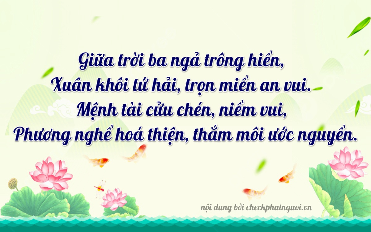 Bài thơ ý nghĩa cho <b>biển số 36A-30390</b> tại website checkphatnguoi.vn
