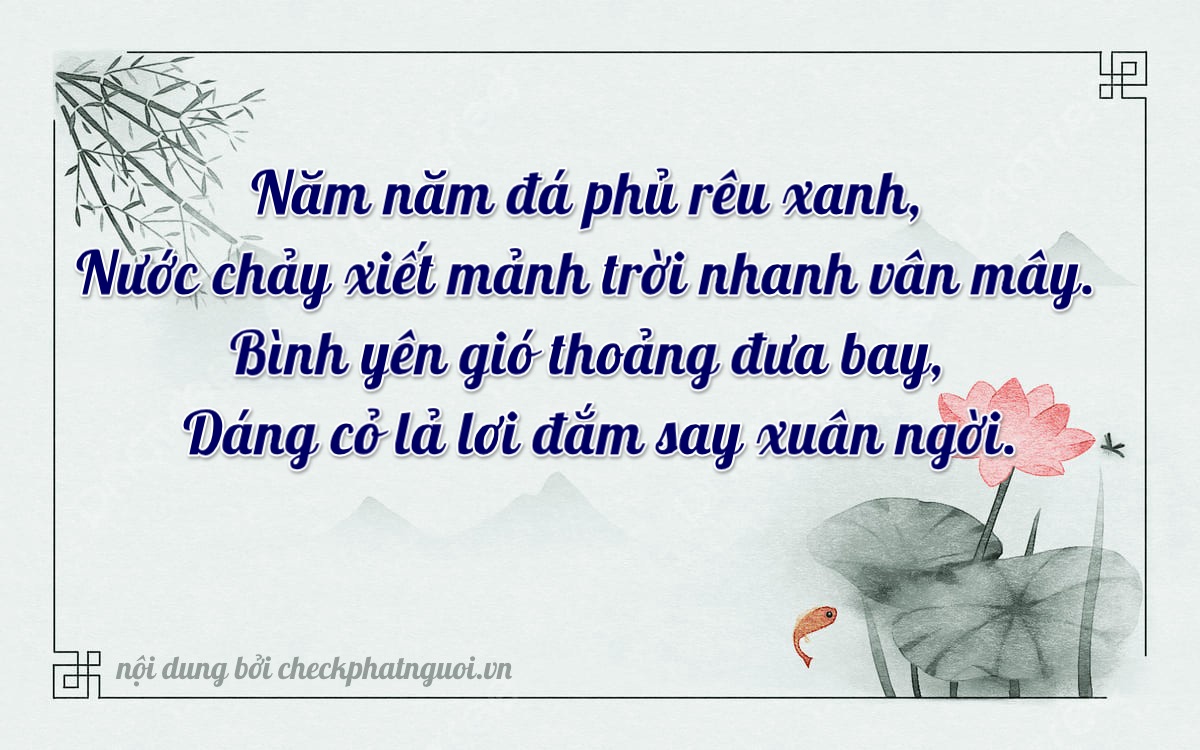 Bài thơ ý nghĩa cho <b>biển số 36A-30529</b> tại website checkphatnguoi.vn