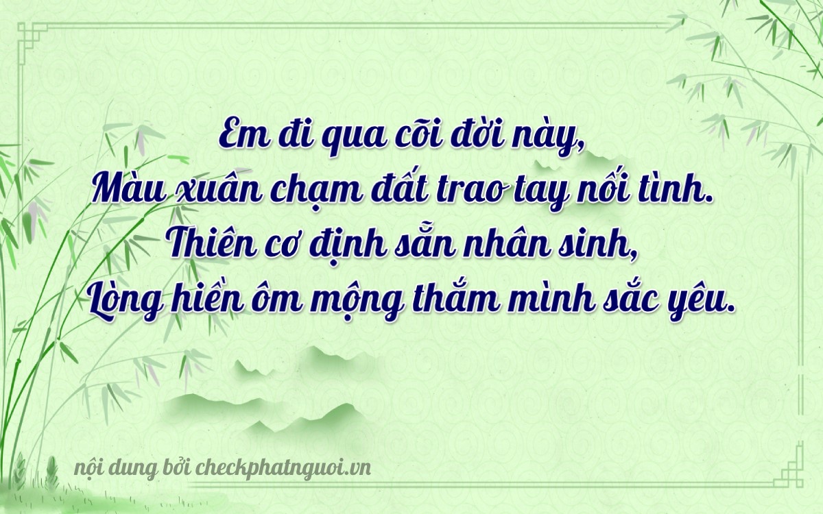 Bài thơ ý nghĩa cho <b>biển số 36A-31550</b> tại website checkphatnguoi.vn