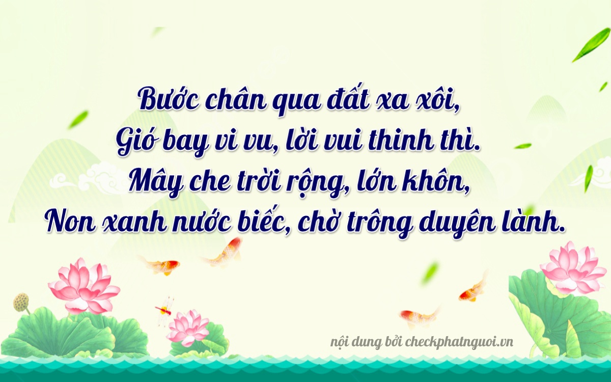 Bài thơ ý nghĩa cho <b>biển số 36A-32045</b> tại website checkphatnguoi.vn