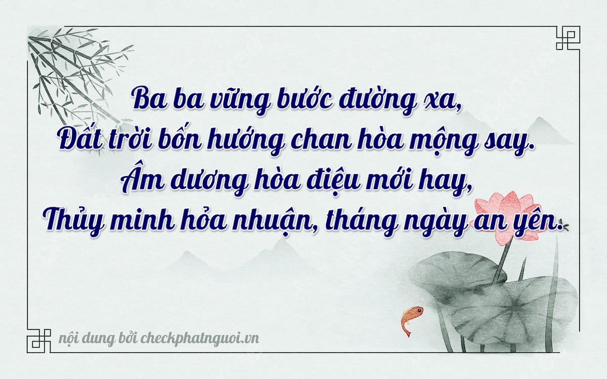Bài thơ ý nghĩa cho <b>biển số 36A-32207</b> tại website checkphatnguoi.vn