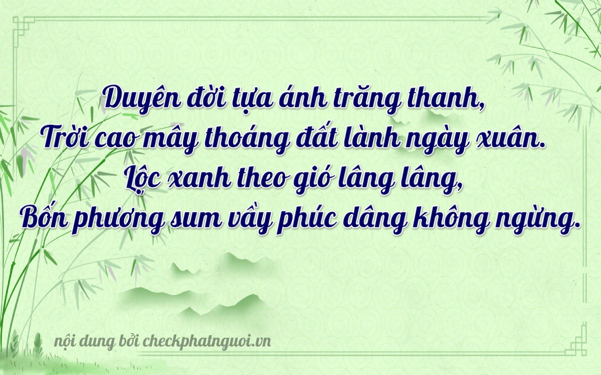 Bài thơ ý nghĩa cho <b>biển số 36A-32229</b> tại website checkphatnguoi.vn