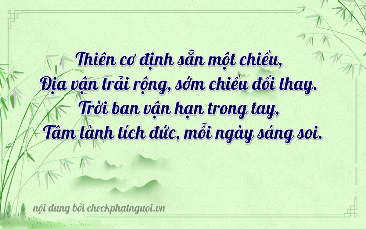 Bài thơ ý nghĩa cho <b>biển số 36A-32694</b> tại website checkphatnguoi.vn