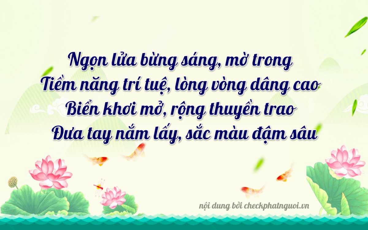 Bài thơ ý nghĩa cho <b>biển số 36A-34227</b> tại website checkphatnguoi.vn