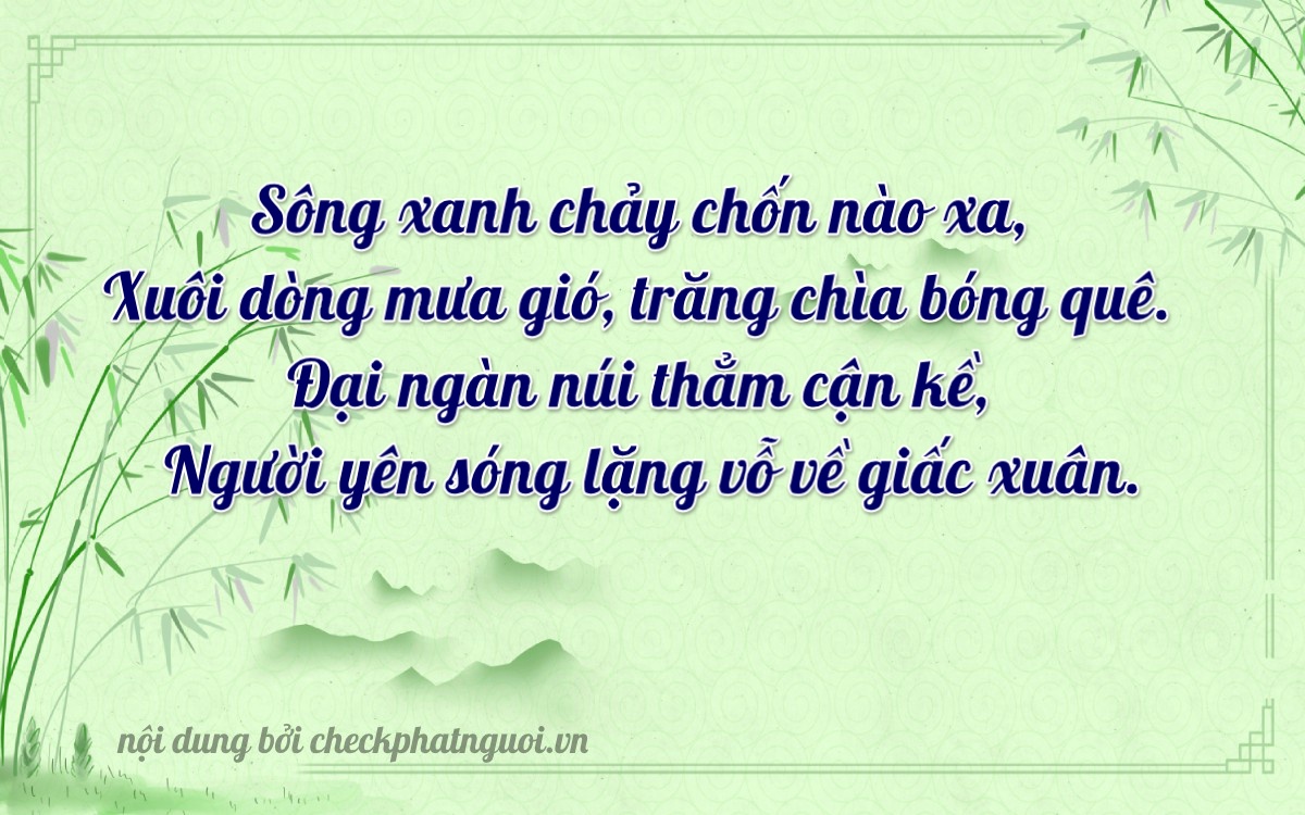 Bài thơ ý nghĩa cho <b>biển số 36A-35209</b> tại website checkphatnguoi.vn