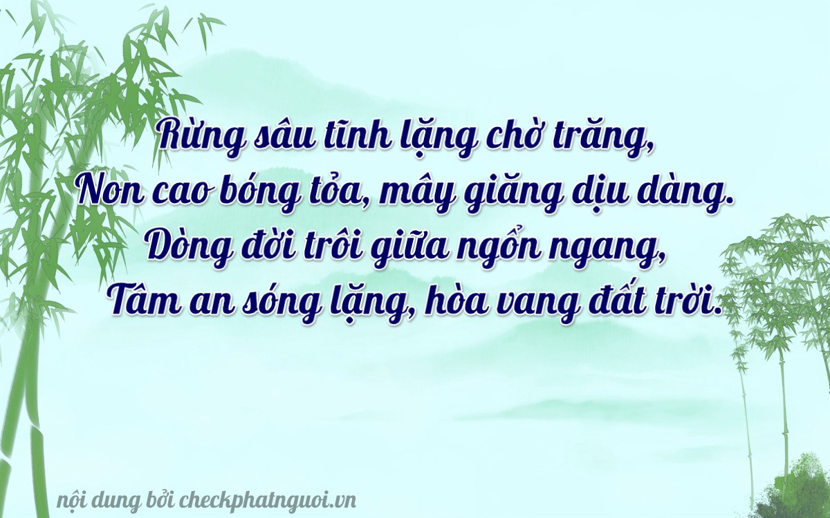 Bài thơ ý nghĩa cho <b>biển số 36A-37365</b> tại website checkphatnguoi.vn