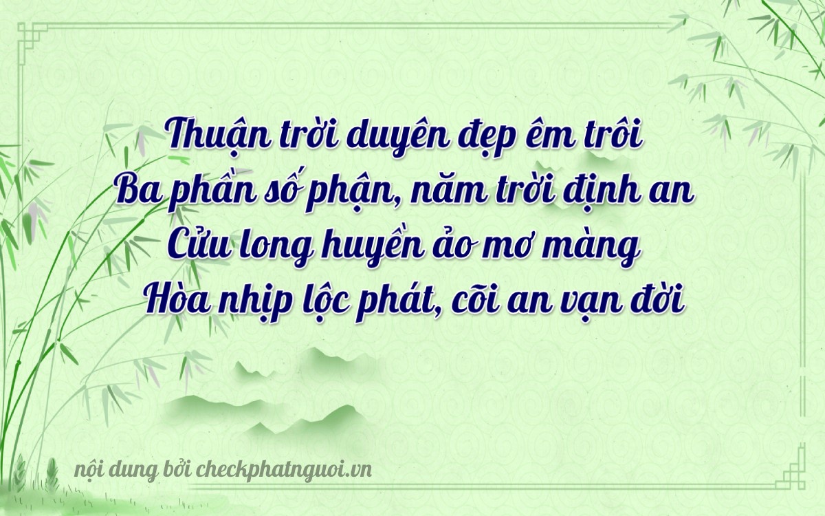 Bài thơ ý nghĩa cho <b>biển số 36A-39539</b> tại website checkphatnguoi.vn