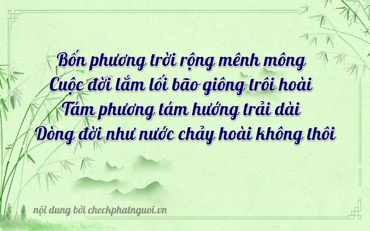 Bài thơ ý nghĩa cho <b>biển số 36A-40893</b> tại website checkphatnguoi.vn