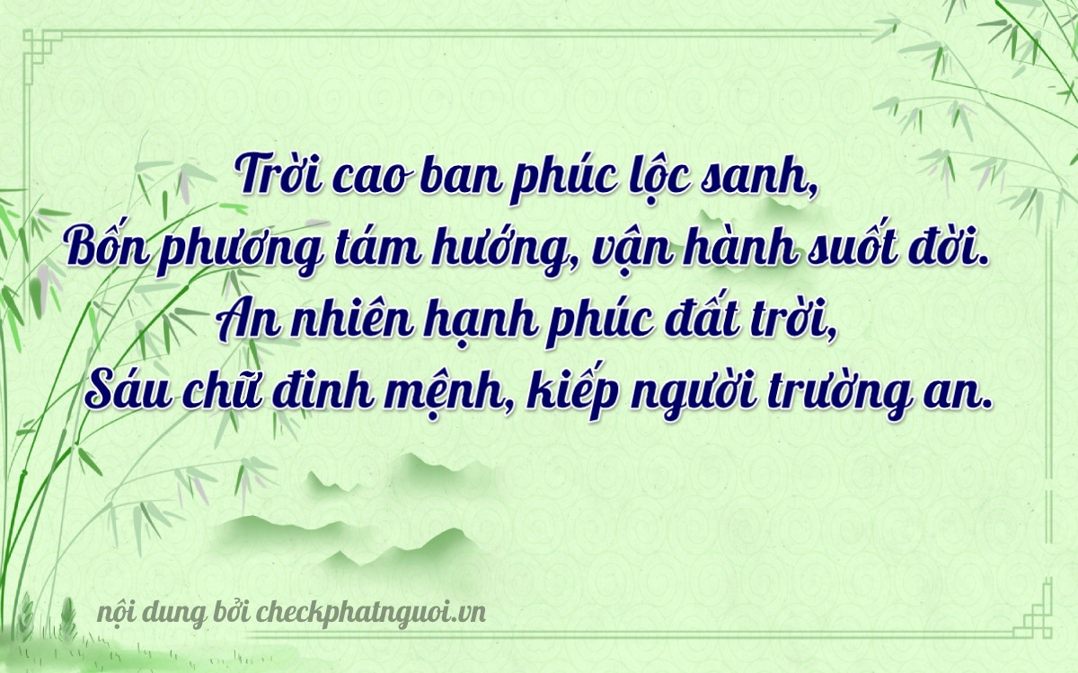 Bài thơ ý nghĩa cho <b>biển số 36A-42867</b> tại website checkphatnguoi.vn