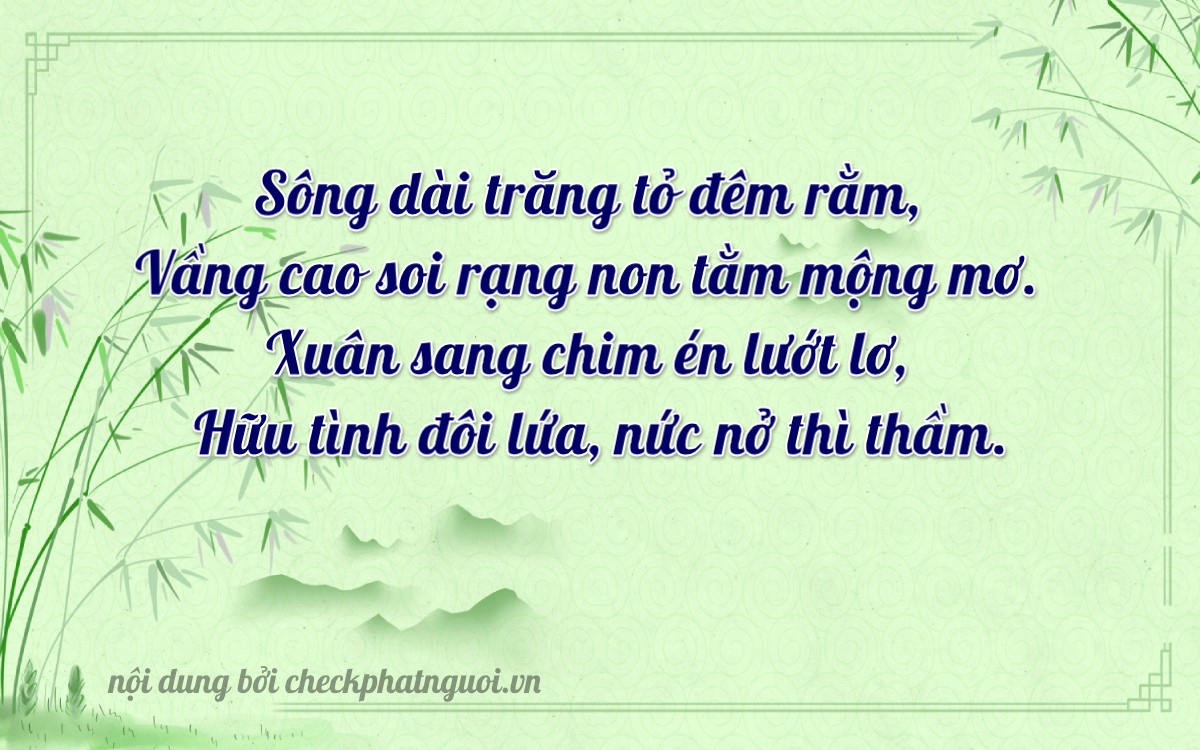 Bài thơ ý nghĩa cho <b>biển số 36A-44826</b> tại website checkphatnguoi.vn